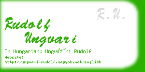 rudolf ungvari business card